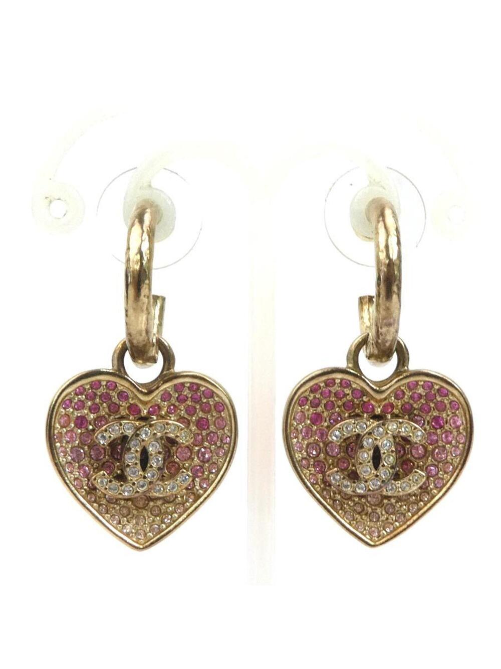 Chanel Rhinestone Earrings Metal And #347265C93B